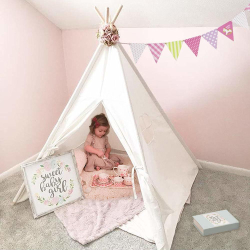 Sumerice Tipi Tienda De Campaña Para Niños De Juguete Con Fu
