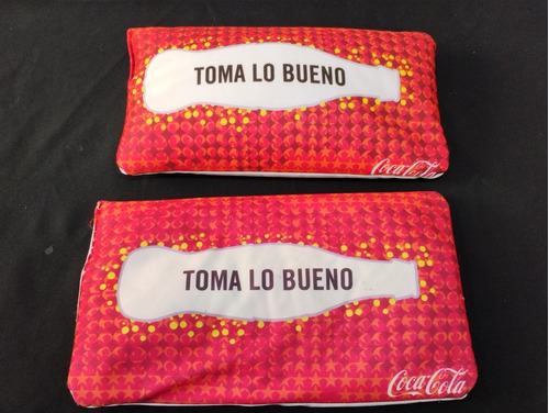 Mini Almohadas Coca Cola Toma Lo Bueno Promo 2-pack Usado 