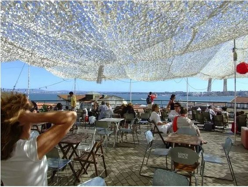 Imagen 7 de 10 de Media Sombra Red De Camuflaje Vela Sombrilla X M2 Toldo