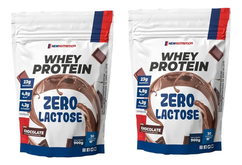 Whey Protein Newnutrition Chocolate Zero Lactose 900g 2un