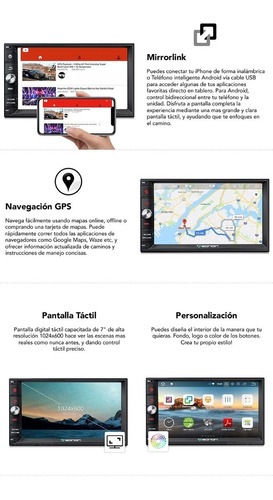 Imagen 9 de 9 de 2 Din Android 8.0 Oreo Autoestereo Mirrorlink Gps Wifi Hd Bt