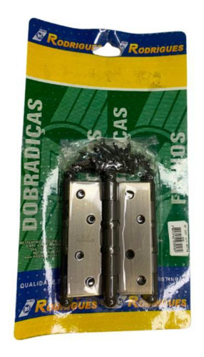 Cartela Dobradiças 3 Unidades 4x3 Rf 5535 Aço Envelhecido