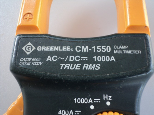 Amperimetro Pinza Greenlee Cm-1550 Repuesto (Usado)