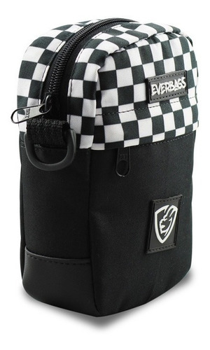 Imagem 4 de 10 de Bolsa Pochet Necessaire Shoulder Bag Everbags Combate Xadrez