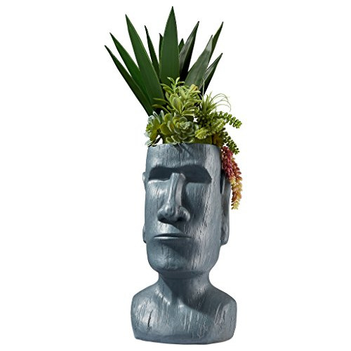 Estatua De Maceta De Cabeza Megalítica Masiva De Isla ...
