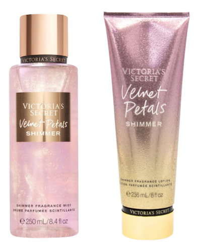 Set Mist Y Crema Victoria Secret Velvet Petals Shimmer Xtr C