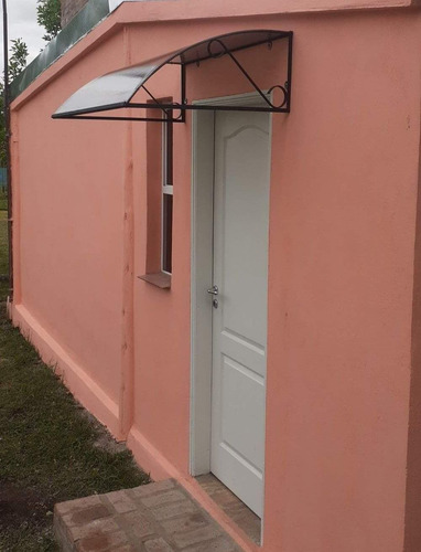 Alero/toldo 1.20x70 P/ Puerta/ventana,hierro Y Policarbonato