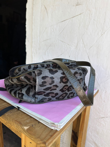 Cartera Bandolera Jackie Smith Animal Print + Bolsa Verde Musgo Animal Print Níquel Verde Musgo (Usado)