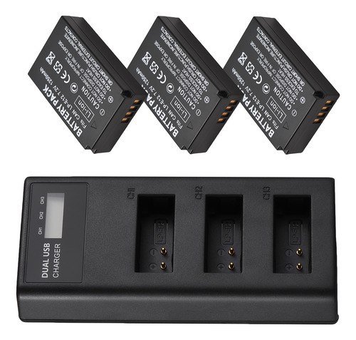 -batería E12 -indicadores Led E12 De 3 Ranuras Micro Usb Y T