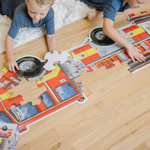 Puzzle De Suelo Jumbo Camión De Bomberos Melissa & Doug (...
