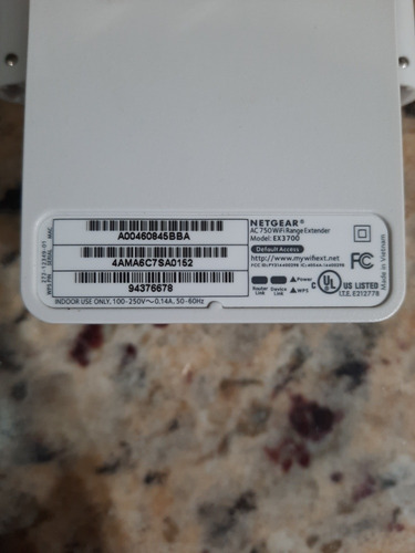 Repetidor Dual Wifi Netgear Modelo Ex3700