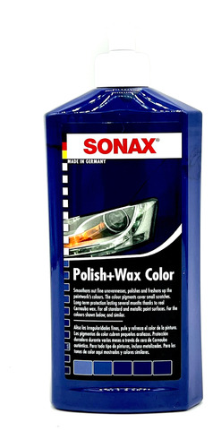 Sonax Polish & Wax Cera Color Azul