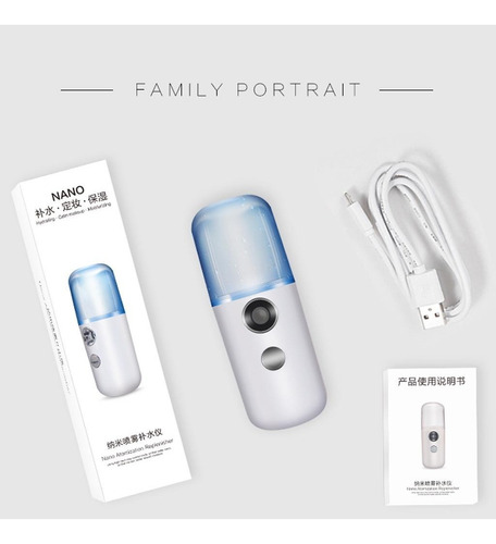 Desinfectante Spray Sanitizante Nano Difusor Atomizador Usb