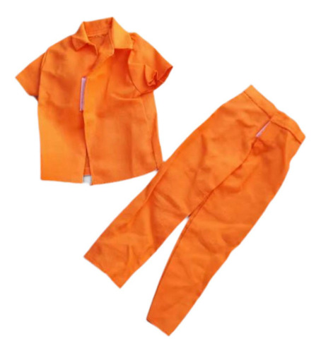 2 Piezas De Uniforme De Prisión Para Hombres A Escala 1/6,
