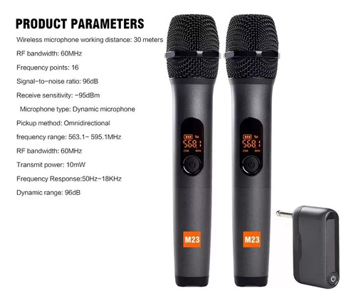 Micrófonos Jbl Micbr2 Inalámbrico Cardioide Color Negro