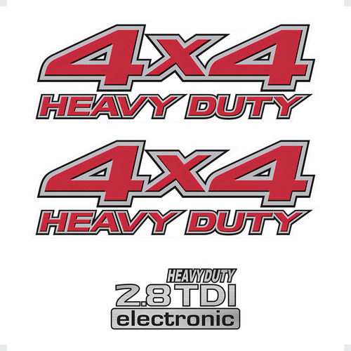 Adesivos 4x4 Heavy Duty 2.8 Tdi Electronic Frontier Genérico