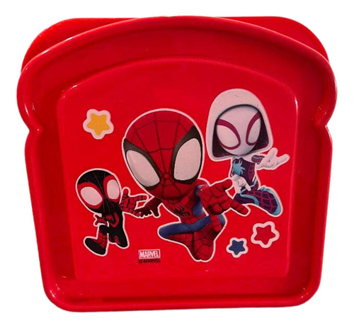 Spider-man And Friends - Caja De Sándwich Reutilizable Comp