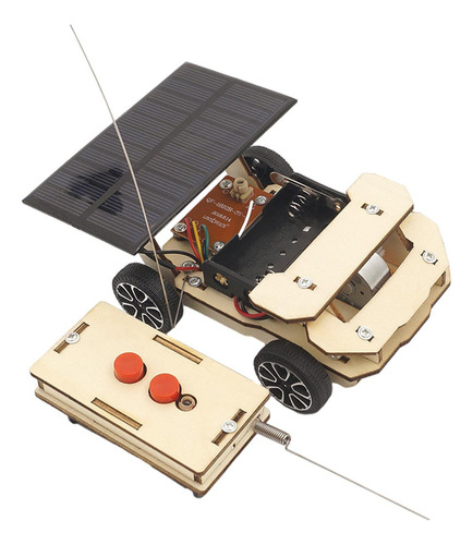 Modelo De Coche De Energía Solar De Madera, Proyecto De