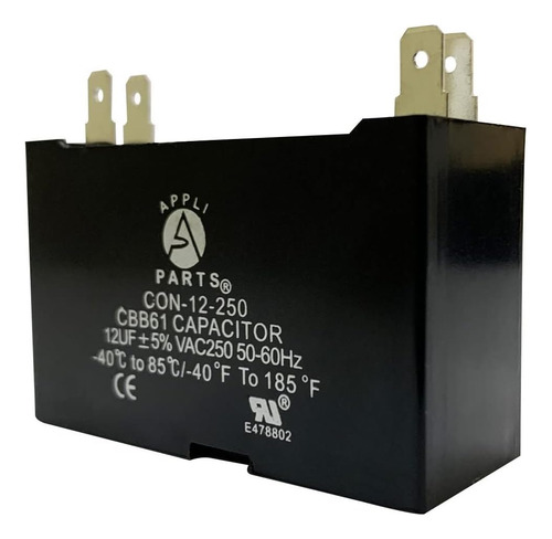 Capacitor Del Ventilador De Piezas 12 Mfd (microfarads) Uf 4
