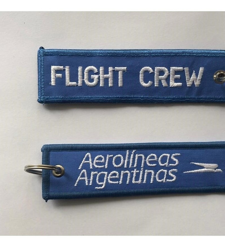 Llavero Bordado Flight Crew/ Aerolíneas Argentinas Exclusivo