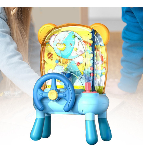 Máquina De Pegar Bolas De Brinquedo Azul Com Pernas