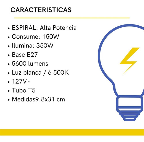 Imagen 2 de 2 de Foco Sp 105w 10,000 Hrs 127v Frio Caja