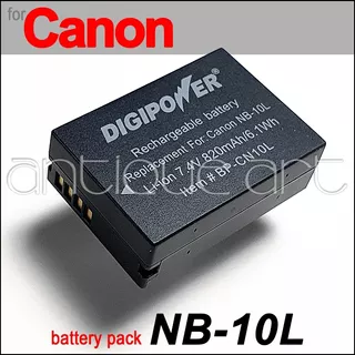 A64 Bateria Para Canon Nb-10l Powershot Sx50 G3x G16 Sx40 Sx