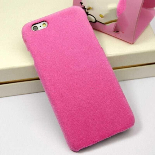 Funda Peluche Para iPhone Fur Terciopelo Dama Mujer Gamuza