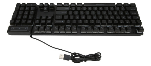 Teclado Retroiluminado Para Juegos, Cableado, 104 Teclas, Re