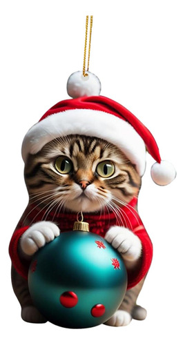 2 Adornos Navideños Para Gatos, Adorno Colgante Para Estilo