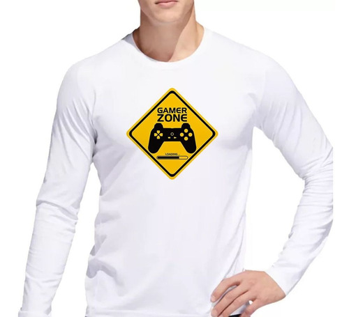 Remera De Hombre Señalizacion Zona Game Play Control Ml