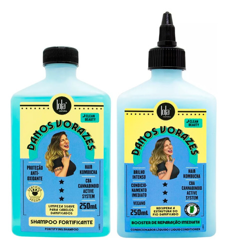 Lola Danos Vorazes Shampoo + Booster Reparador Pelo Dañado