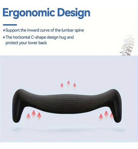 Almohada Para Dormir Con Soporte Lumbar De Espuma Viscoelást