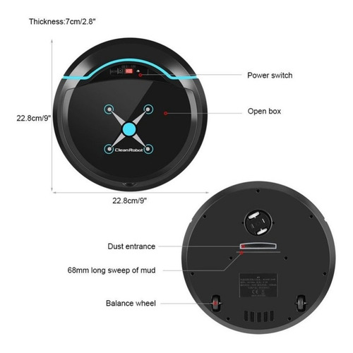 Barredora De Robot De Piso Limpio Automático Inteligente