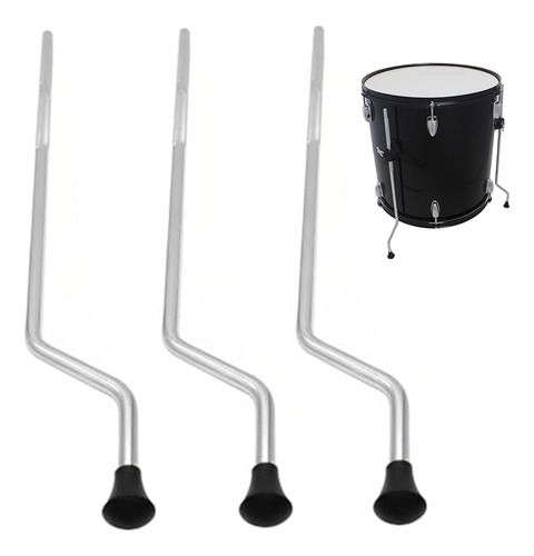 Pata Tambor Floor Tom 3 Metal Para Bombo 19.5 Soporte Pieza
