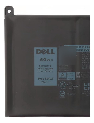 Batería Dell F3ygt. Latitude 7490, 7480, 7280, 7290, 7380
