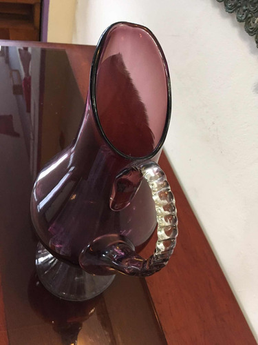 Imagen 4 de 5 de Murano Jarrón Fino Impecable De Colección Vinera Murano