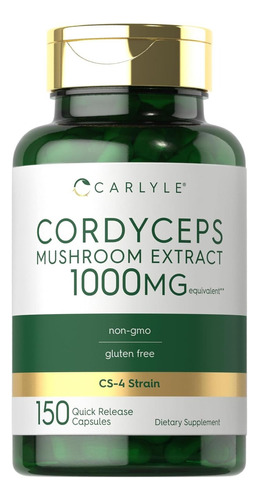 Cordyceps Capsulas De Hongos 1000mg Carlyle