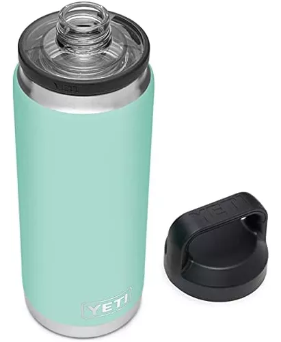 YETI Termo Rambler de 36 onzas, aislado al vacío, acero inoxidable, tapa  para sorbos, gris granito