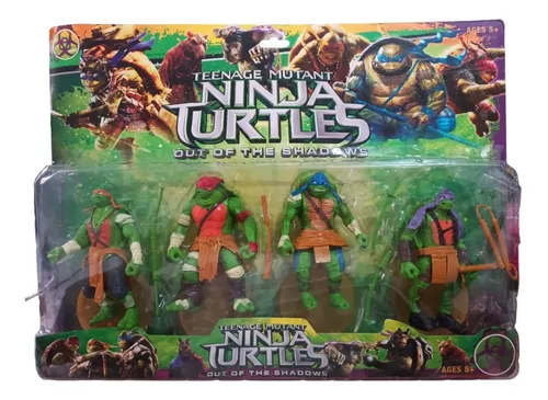 Intuición biblioteca Cantidad de Tortugas Ninja Set Coleccionable X4 Juguete Muñeco Movibles
