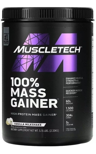 100% Mass Gainer Muscletech 5 Libras - - L a $47500