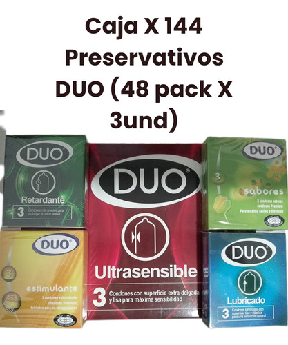 Cja 144 Condon Duo Preservativo