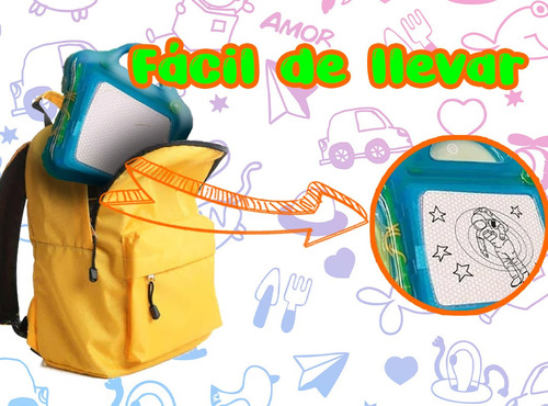 Imagen 5 de 10 de Juguete Pizarra Chica Infantil Magica Magnetica Con Lapiz