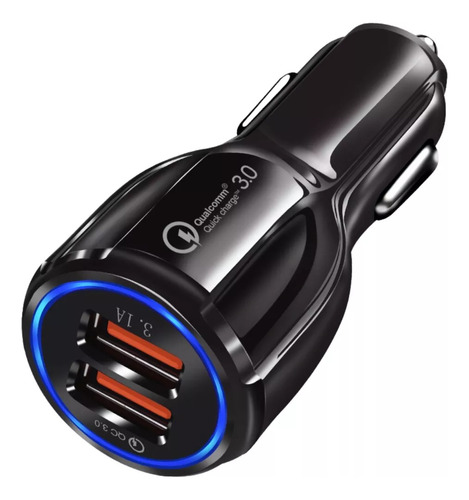 Cargador Auto Fast Charge Dual 2 Usb Qc 3.0 6a