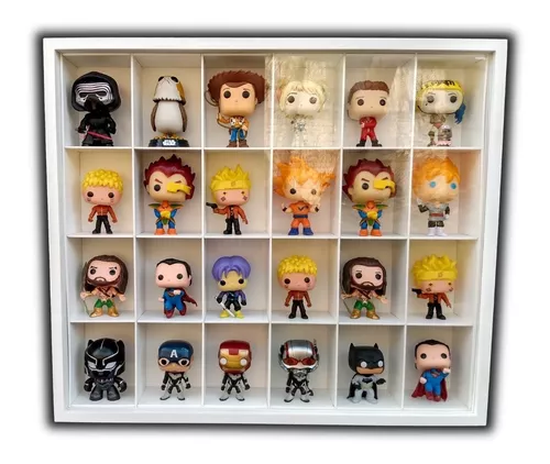 Expositor para funko pop MDF (para 60 funkos) portas em vidro, 6 vãos, Dom  Móveis - branco - Estantes - Magazine Luiza