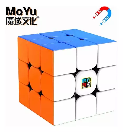 Cubo Mágico Magnético Profissional MoYu Rs3m stickerless em