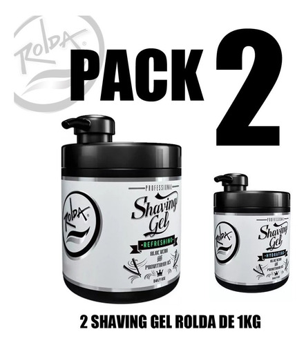 ¡oferta! Pack De 2 Shaving Gel Rolda De 1kg Envio Gratis 