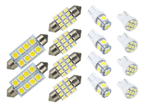 Kit De Luces Led Combinadas For Interior De Automóvil De 14