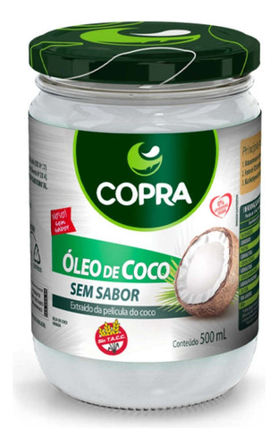 Aceite De Coco Neutro Copra 200 Ml Origen Brasil
