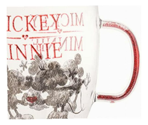 Silver Buffalo Disney Mickey And Minnie Kiss And Heart Hands